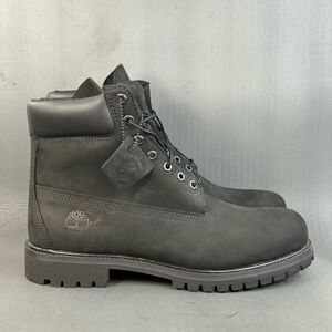 Timberland Premium Waterproof Boots triple black Nubuck men’s size 11 New